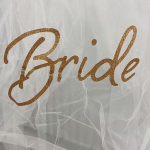Stagette/Bachelorette Bride Veil w/comb